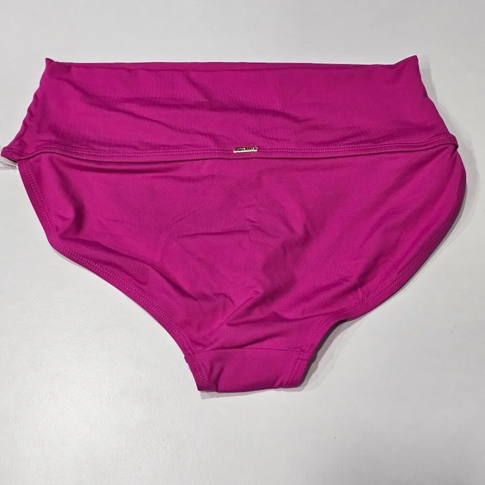 Anne Cole High Live In Color Soft Band High Waist Swim Bikini Bottom